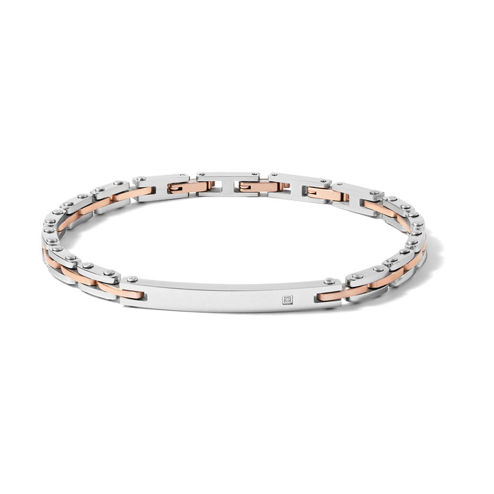 Comete armbånd i rosa PVD stål og zirkon UBR1081