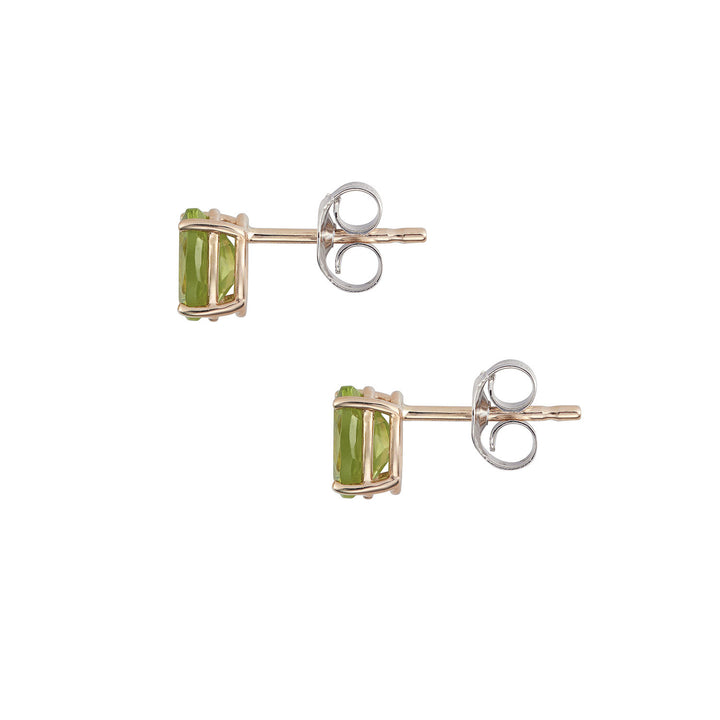 Comete ovale øreringe i 750‰ rosa guld og Peridot ORB1112