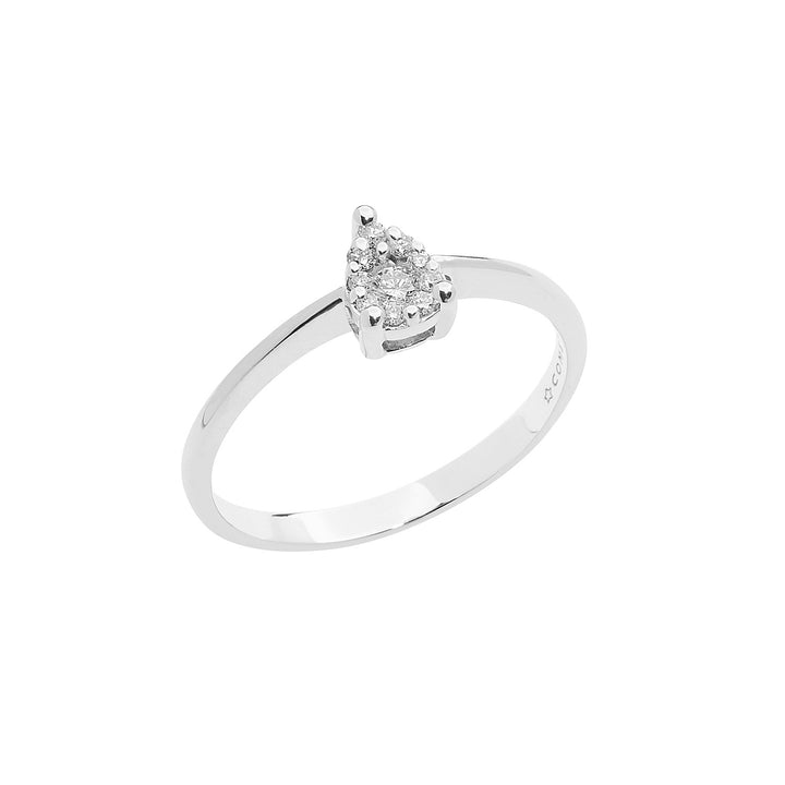 Comete Drop Ring i rosa guld med diamanter ANB2649
