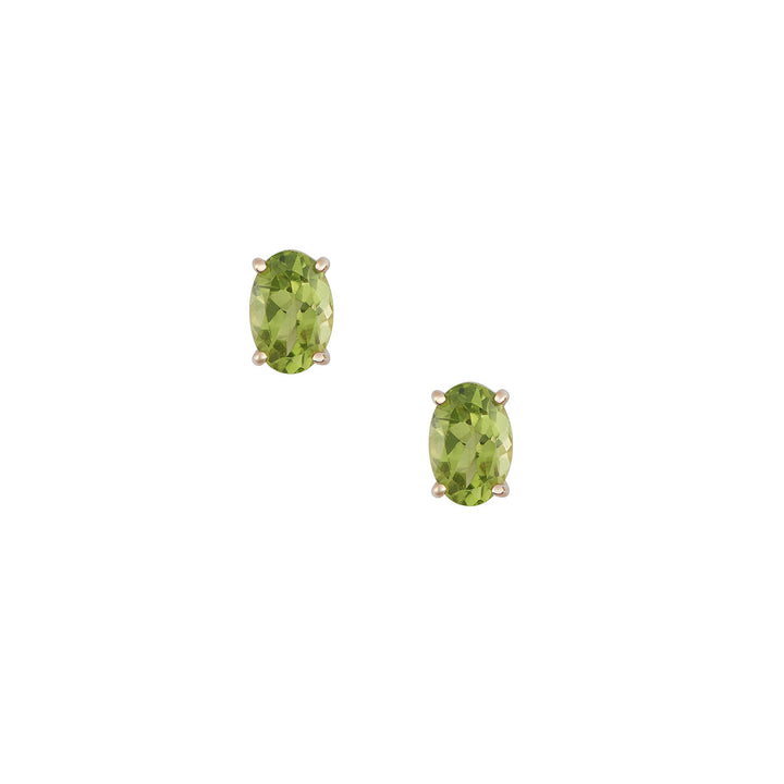 Comete ovale øreringe i 750‰ rosa guld og Peridot ORB1112