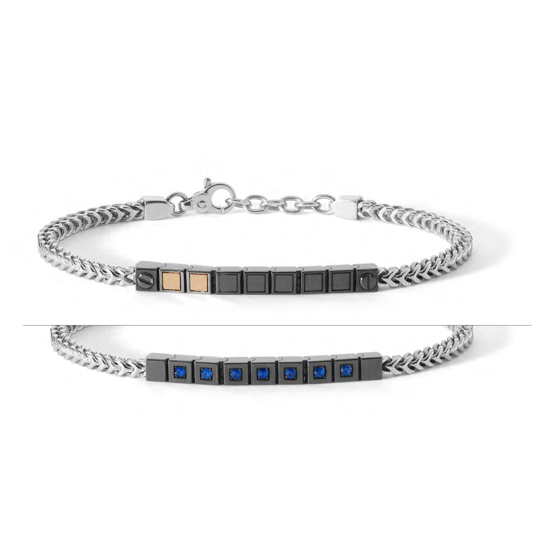 Comete tennisarmbånd i sølv med blå zirkoner UBR897