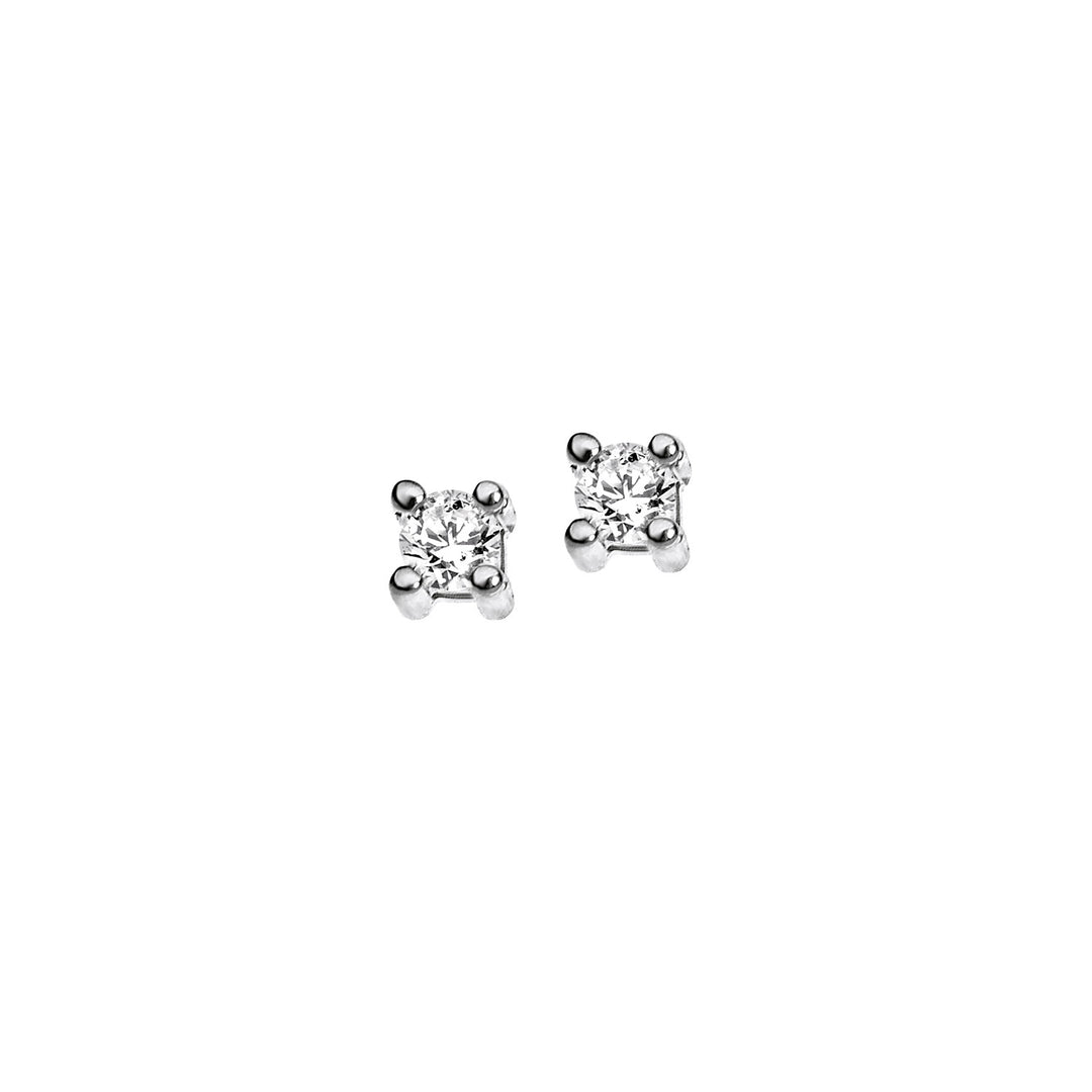 Comete Four Claw Light Point øreringe i guld og diamanter ORB891