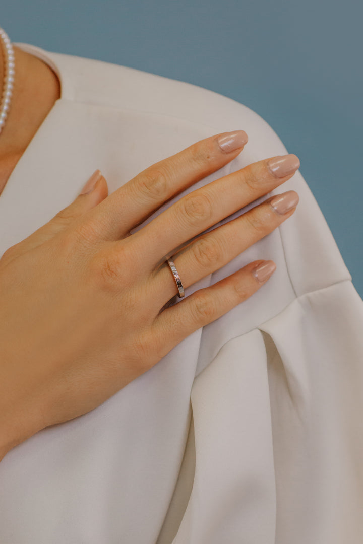 Comete Herren-Silberring Rosa Herz ANG106M18M