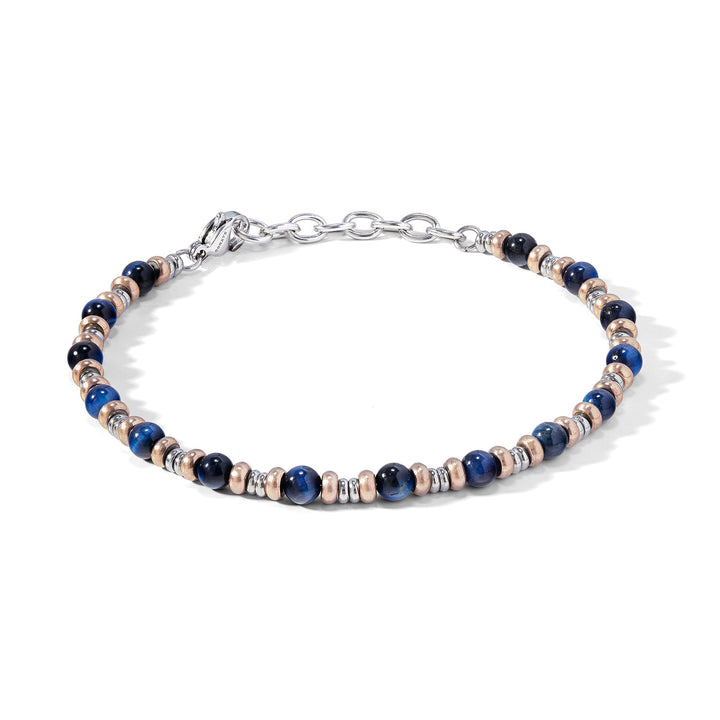 Comete armbånd i stål, rosé PVD og blå agat UBR1138