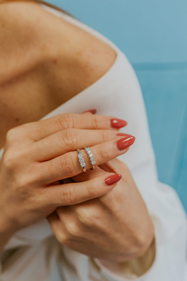 Comet Ring i 750‰ guld og diamanter ANB2733