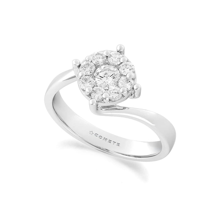 Comete Ring i 750‰ hvidguld og hvide diamanter ANB2758