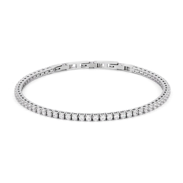 Comete Tennis in Steel with White Zircons UBR1296