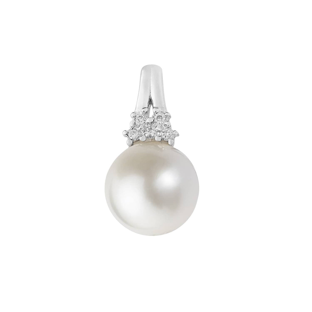 Comete Pendant in 750‰ white gold, white diamonds and cultured pearl COP270