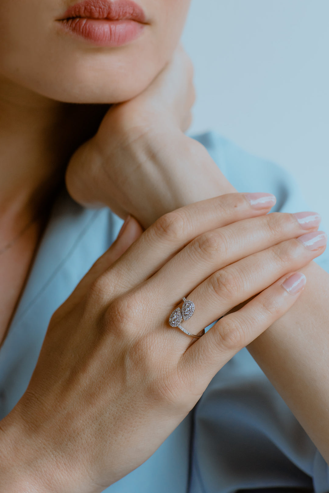 Comete Contrariè Ring i guld og diamanter ANB 2632