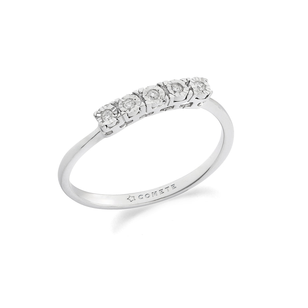 Comete Ring i 375‰ guld og hvid diamant KANB1903