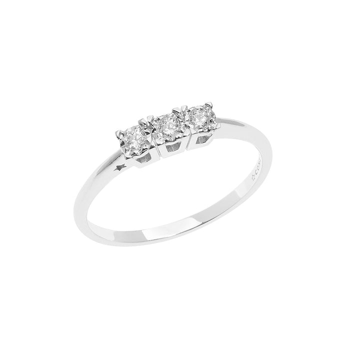 Comete Trilogy Ring in Gold and Diamonds ANB2642