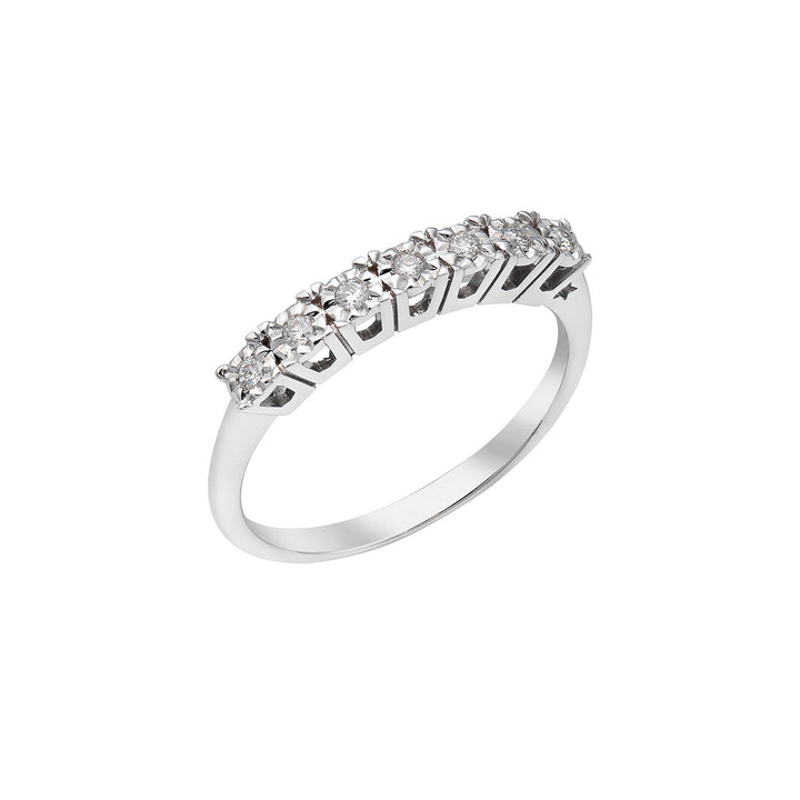 Comete Ring i 750‰ hvidguld og diamanter ANB2681