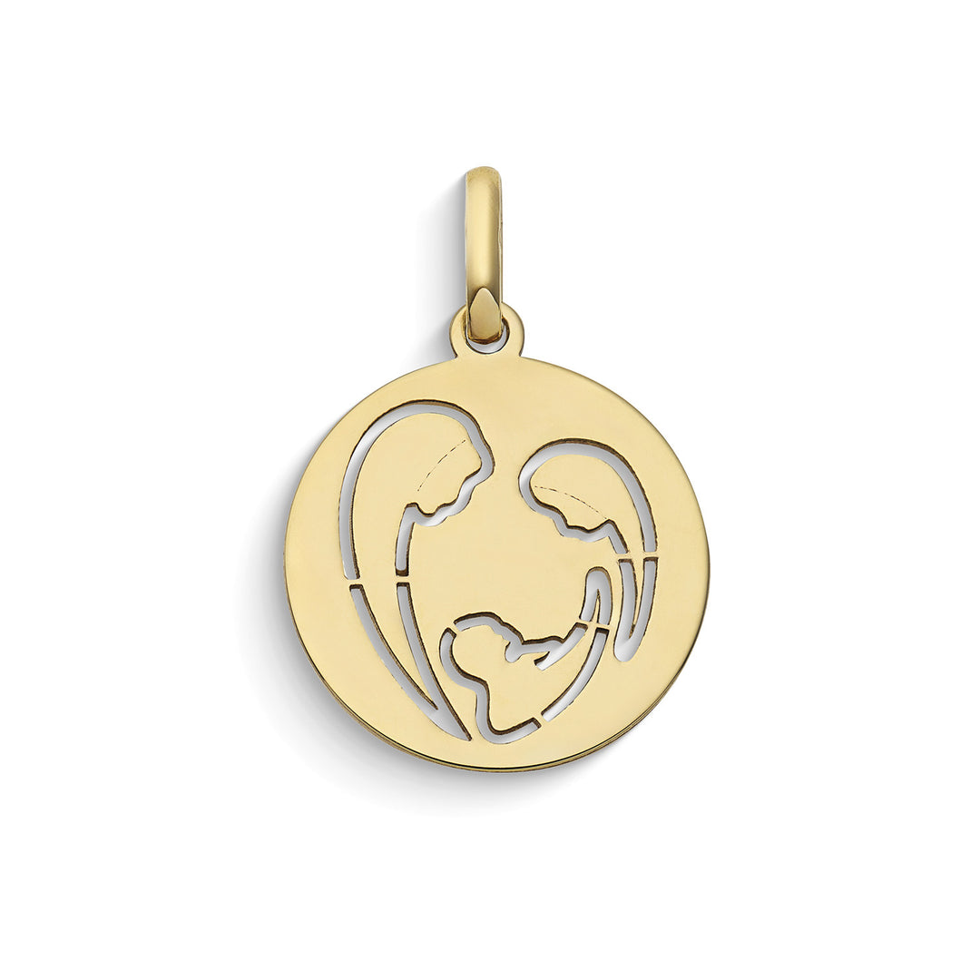 Comets Gratitude round pendant in 375‰ yellow gold KCOB037