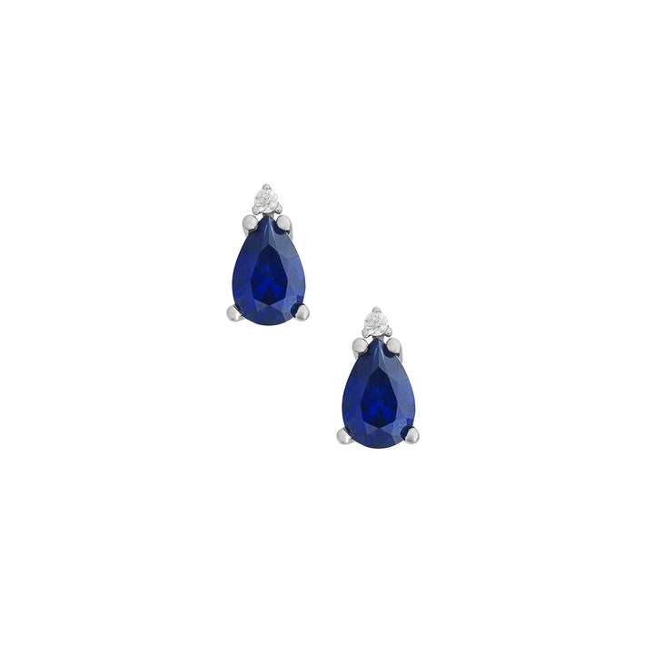 Comete øreringe i 750 ‰ guld, diamanter og safir drop ORB1126