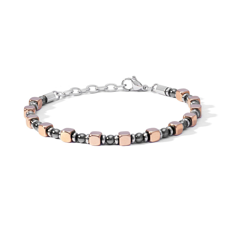 Comete stål og hæmatit armbånd med rosé PVD UBR1183