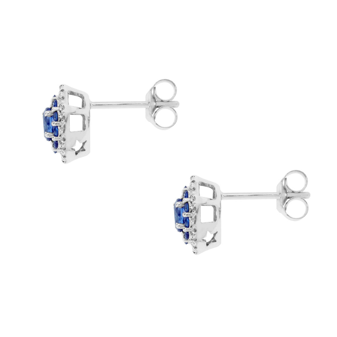 Comete-Ohrringe aus Gold, Diamanten und blauen Saphiren ORB1031