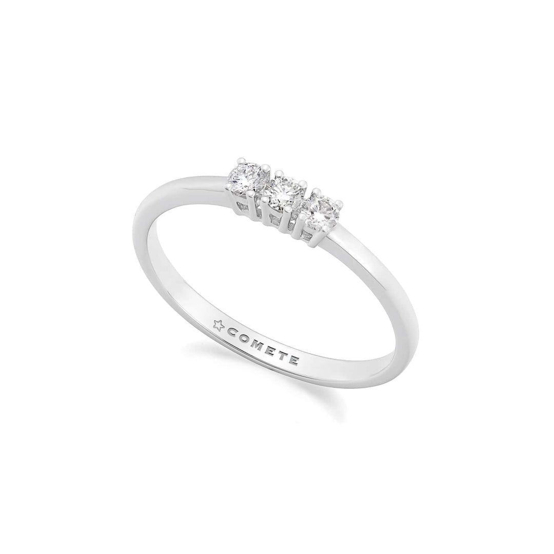 Comete Trilogy Ring i 750‰ hvidguld og diamanter ANB2753