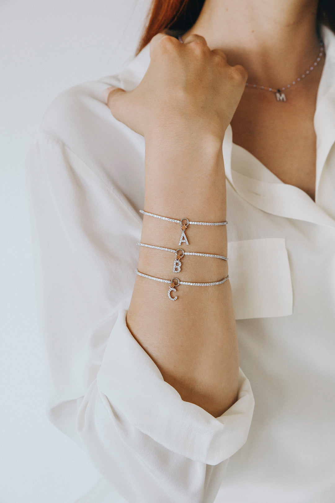 Comete Silberarmband Buchstabe B BRA178