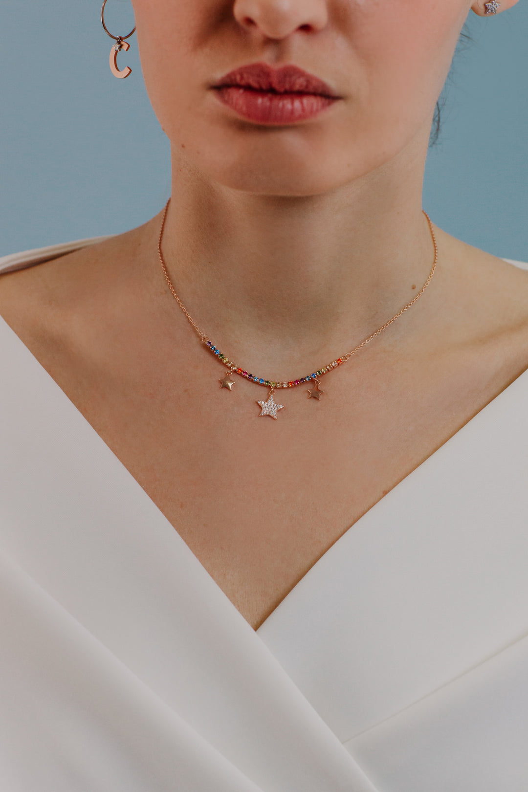 Comete Tennis Choker i Silver Star GLA258