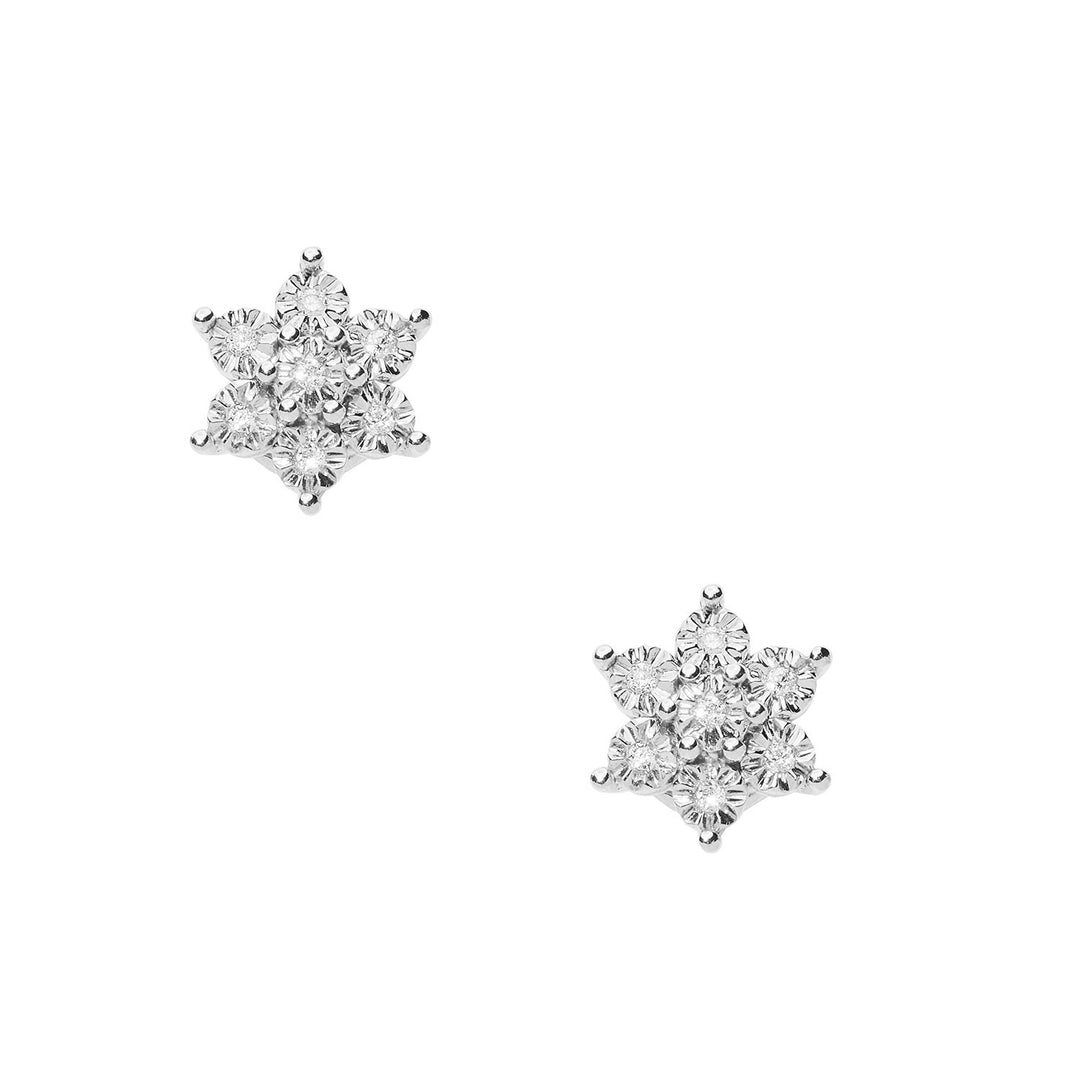 Comete Øreringe i hvidguld og hvide diamanter Moments ORB1080