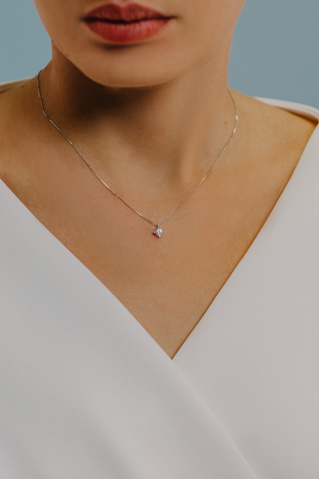 Comete Necklace Diamond light point in Gold and Diamond GLB1538G