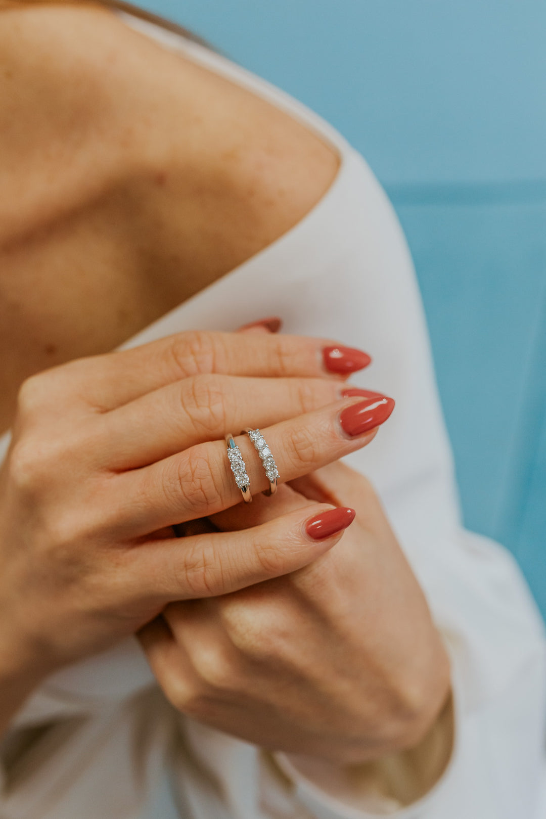 Comet Ring i 750‰ guld og diamanter ANB2732