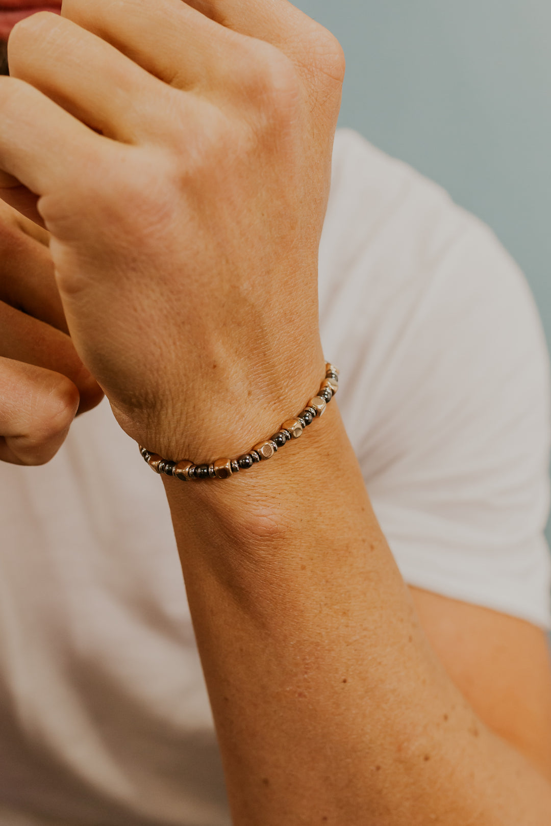 Comete stål og hæmatit armbånd med rosé PVD UBR1183