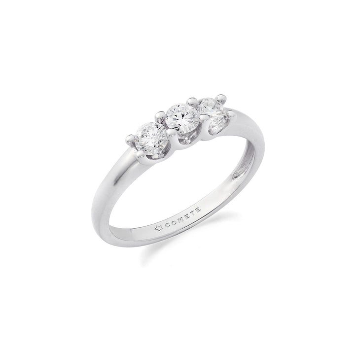 Comete-Ring aus 750‰ Weißgold und Diamanten ANB2738