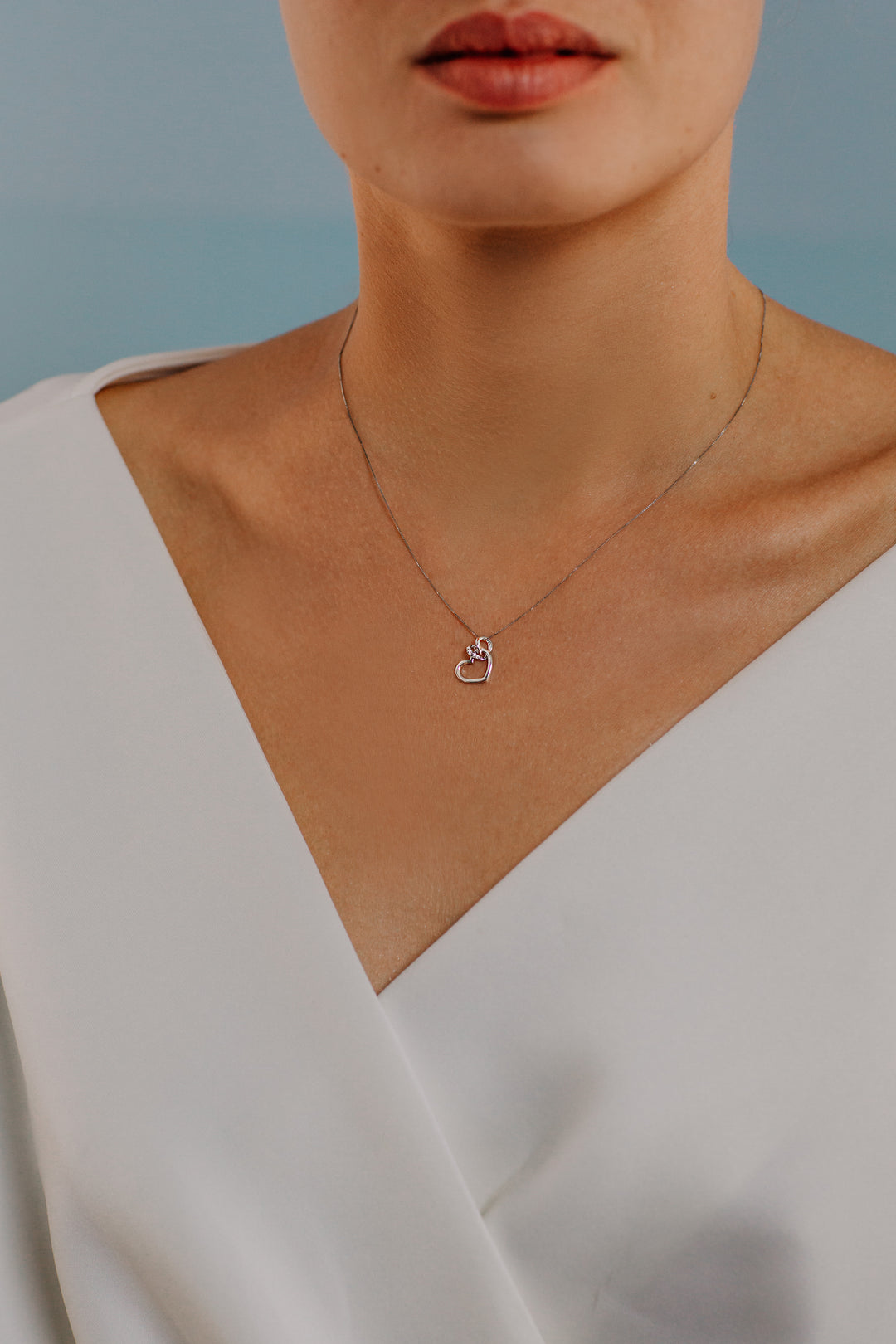 Comete Choker med hjerter i guld og diamanter GLB1340