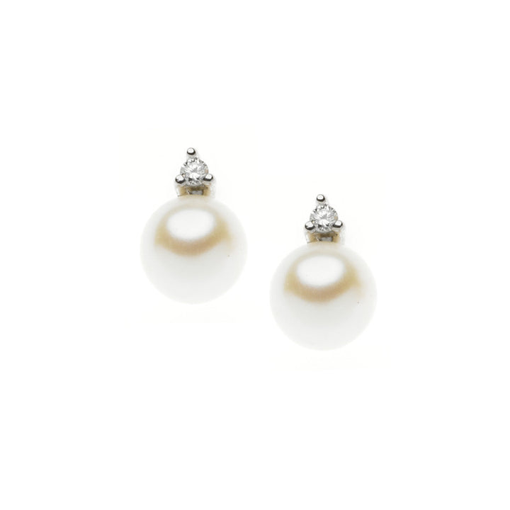 Comete Ohrringe Light Points Perlen in Gold und Diamanten ORP544