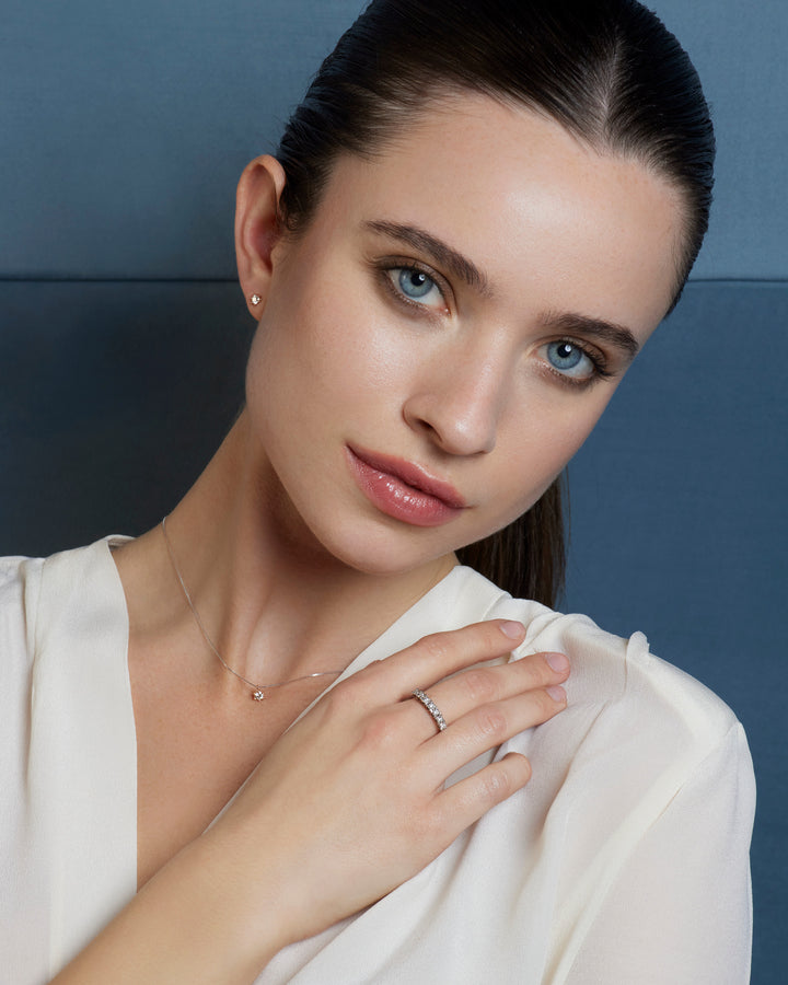 Comete Ring i 750‰ hvidguld og hvide diamanter ANB2683M13