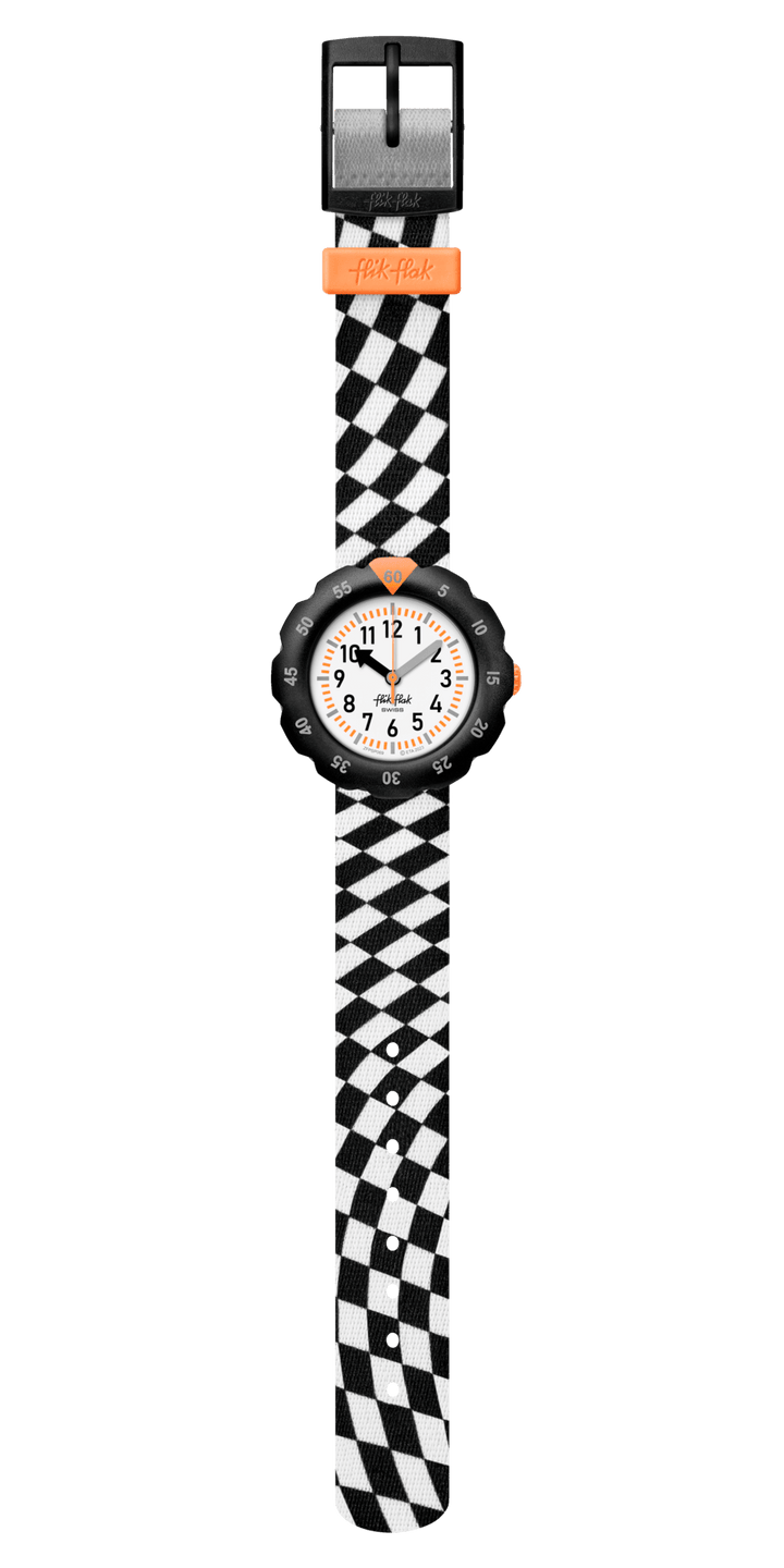 Flik Flak orologio RACE FLAG Organized Chaos 34mm FPSP069 - Capodagli 1937