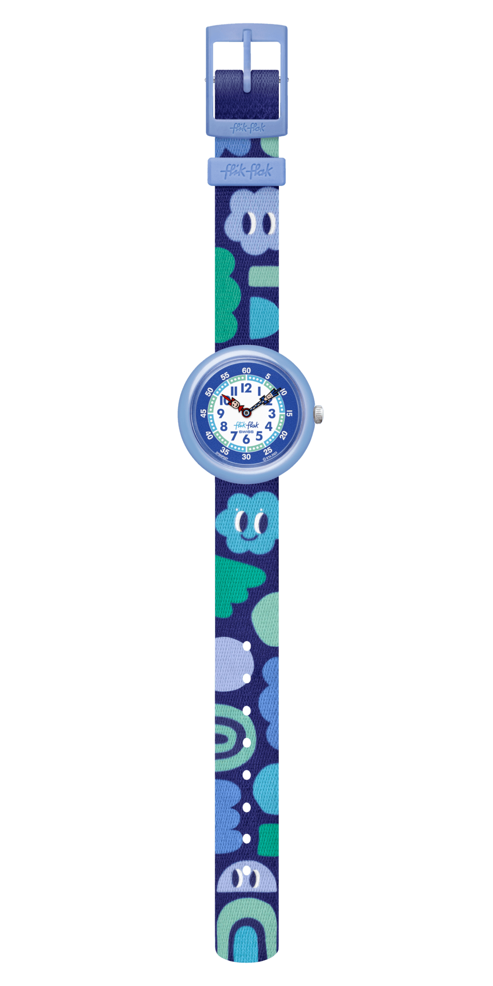 Flik Flak orologio SMILING CLOUDS Organized Chaos 32mm FBNP227 - Capodagli 1937