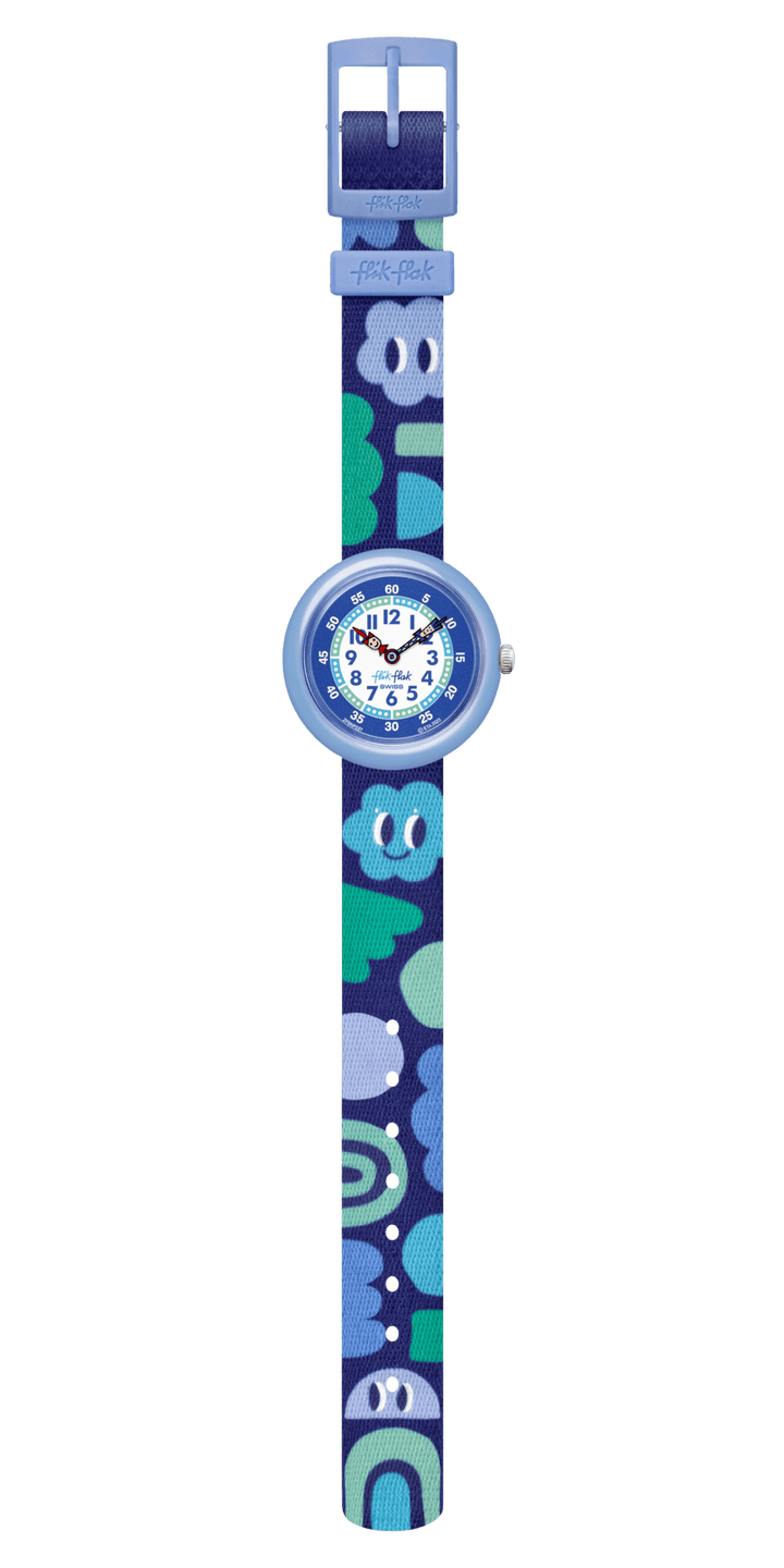 Flik Flak orologio SMILING CLOUDS Organized Chaos 32mm FBNP227 - Capodagli 1937