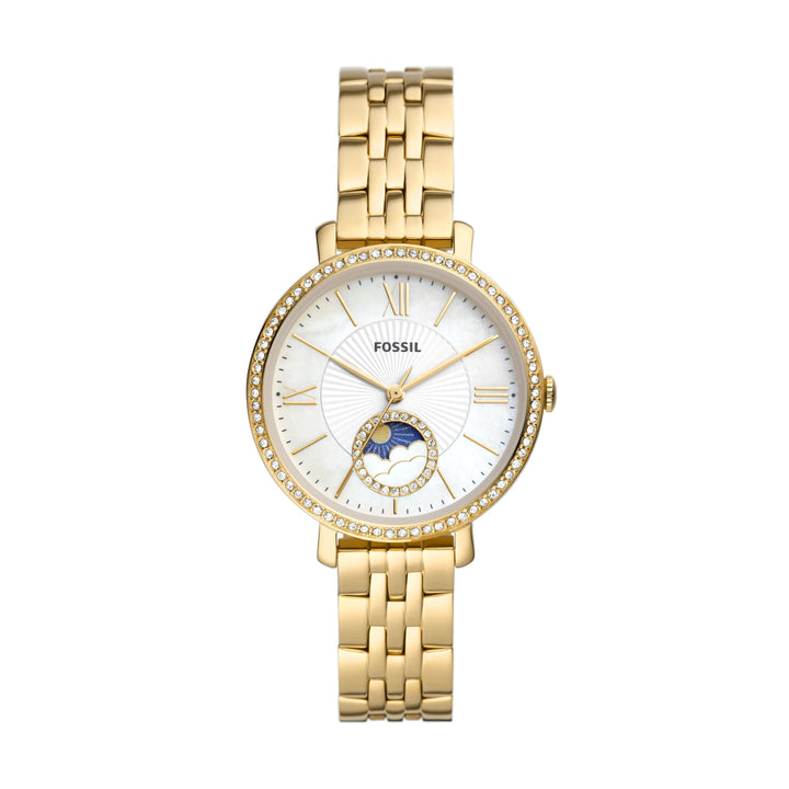 Fossil orologio multifunzione Jacqueline con fasi solari e lunari con bracciale in acciaio color oro ES5167 - Capodagli 1937