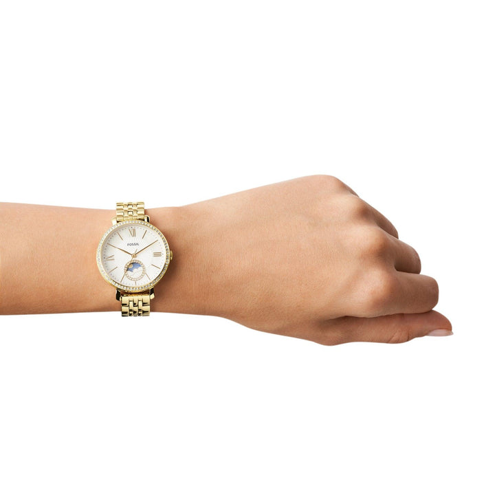 Fossil orologio multifunzione Jacqueline con fasi solari e lunari con bracciale in acciaio color oro ES5167 - Capodagli 1937