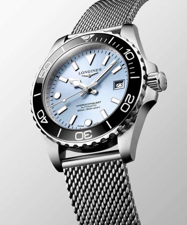 Longines Hydroconquest ur 39mm blå automatisk stål L3.779.4.99.6