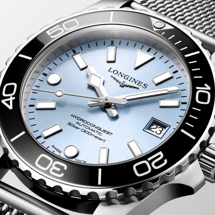 Longines Hydroconquest ur 39mm blå automatisk stål L3.779.4.99.6