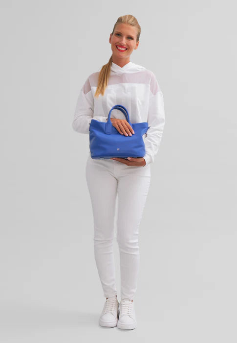 DUDU Damen-Lederhandtasche mit Schultergurt, kleine mittelgroße Umhängetasche mit Reißverschluss und abnehmbarem Schultergurt, elegante bunte Handtasche