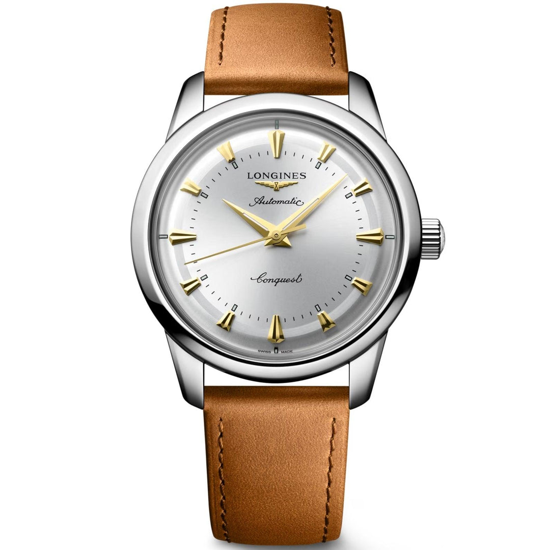 Longines orologio Conquest Heritage 40mm argento automatico acciaio L1.650.4.72.2 - Capodagli 1937