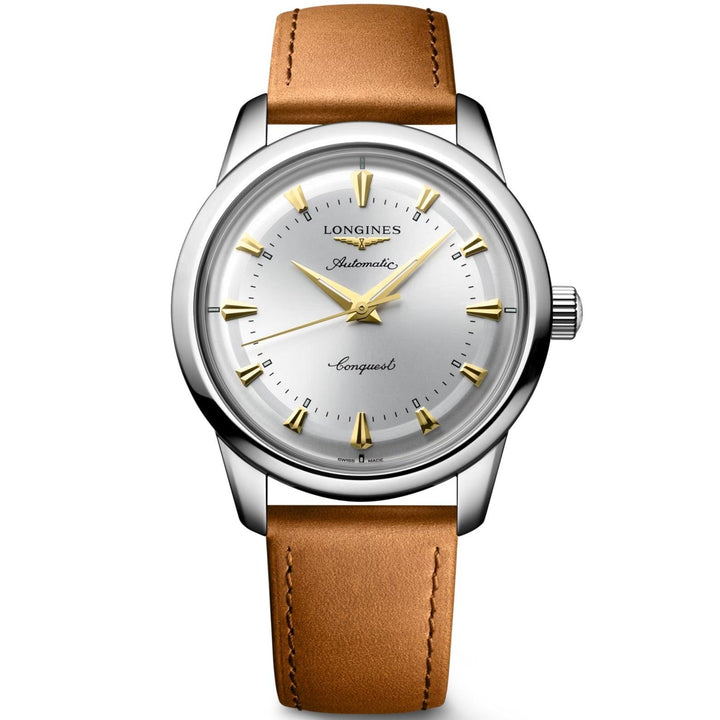 Longines orologio Conquest Heritage 40mm argento automatico acciaio L1.650.4.72.2 - Capodagli 1937