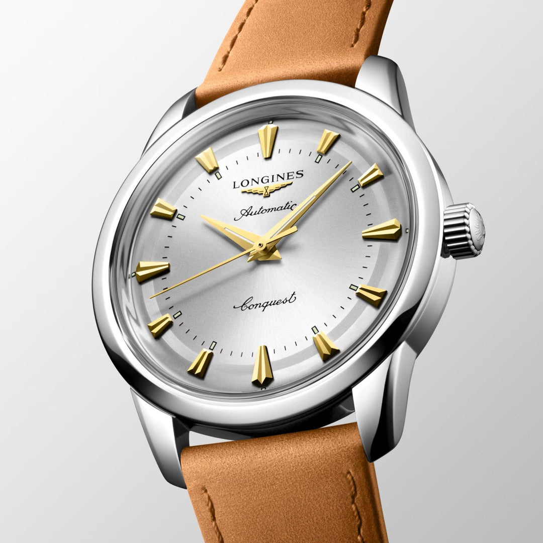 Longines orologio Conquest Heritage 40mm argento automatico acciaio L1.650.4.72.2 - Capodagli 1937