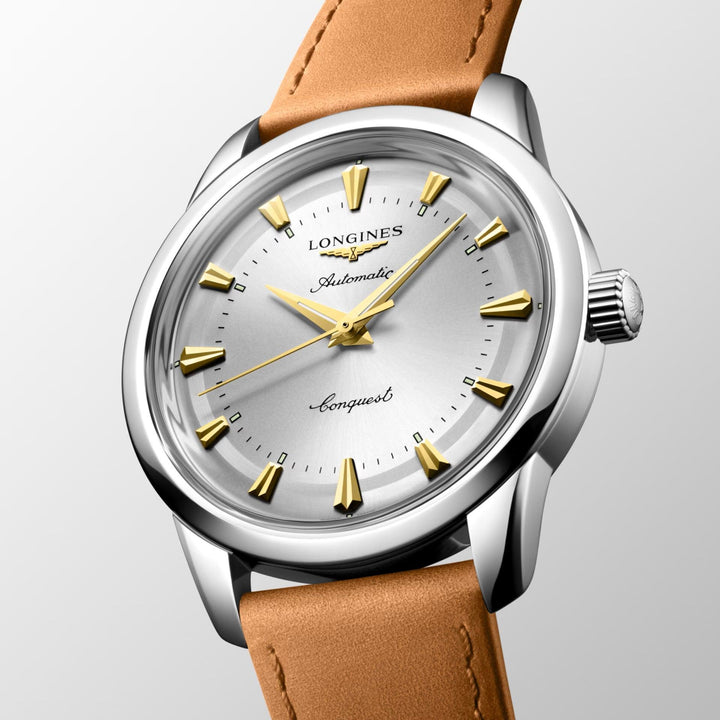 Longines orologio Conquest Heritage 40mm argento automatico acciaio L1.650.4.72.2 - Capodagli 1937