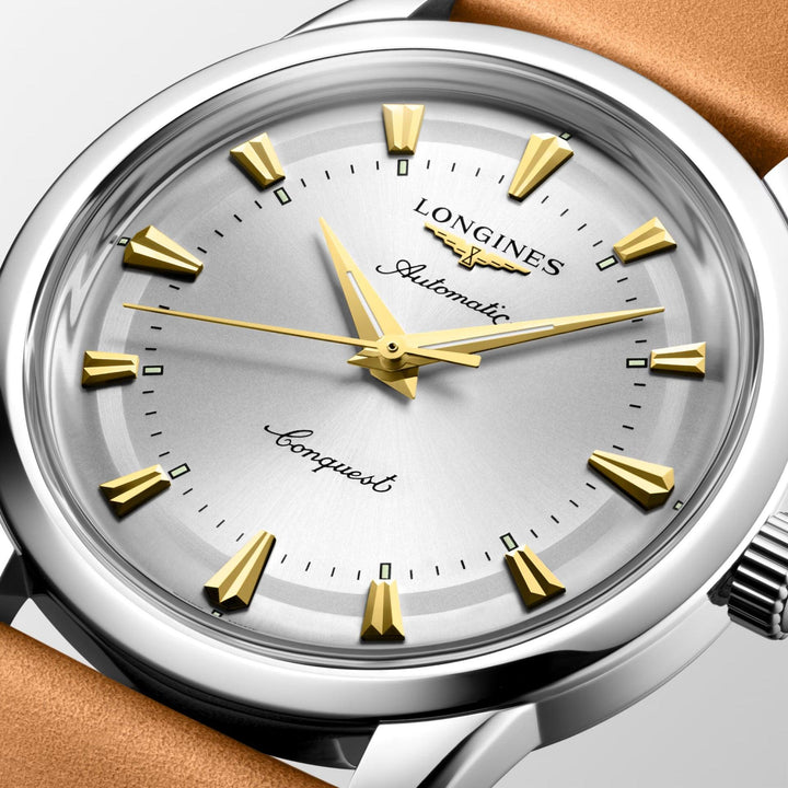 Longines orologio Conquest Heritage 40mm argento automatico acciaio L1.650.4.72.2 - Capodagli 1937