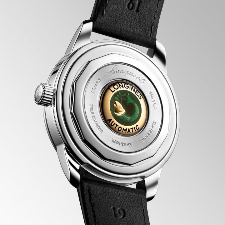 Longines orologio Conquest Heritage 40mm nero automatico acciaio L1.650.4.52.2 - Capodagli 1937
