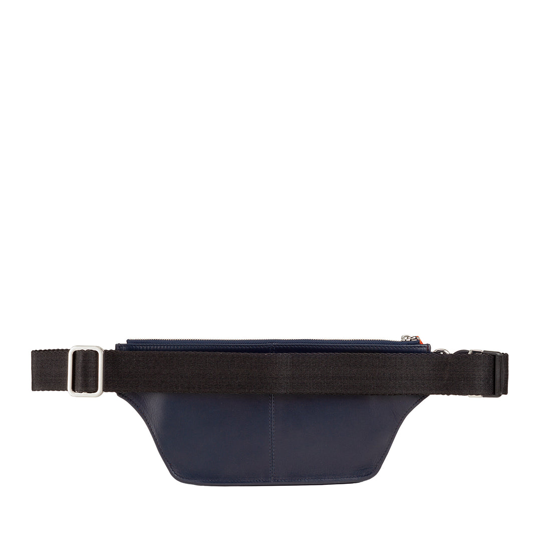 Dudu Marsupio Man in Colored Leather, Elegant Marsupies med rejser til rejser med Pute Coble Coble Smartphone