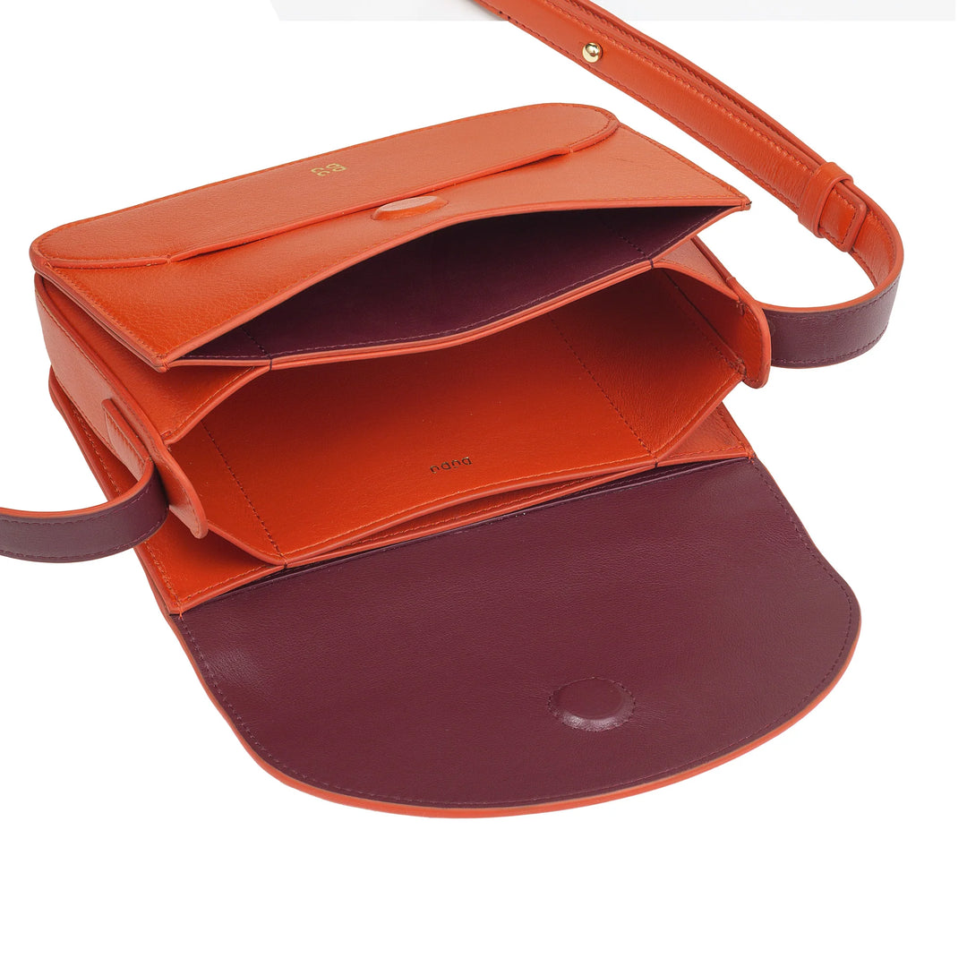 DUDU Mini læder skuldertaske til kvinder - lille elegant crossbody dametaske med justerbar skulderrem, kompakt, kuvert