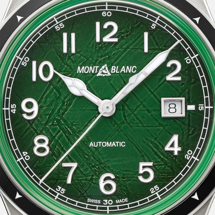 Montblanc orologio 1858 Automatic Date 0 Oxygen 41mm verde automatico acciaio 133269 - Capodagli 1937
