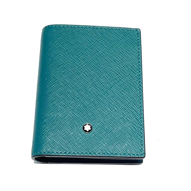 Montblanc portacarte di credito 4CC Sartorial Fern Blue 131726 - Capodagli 1937