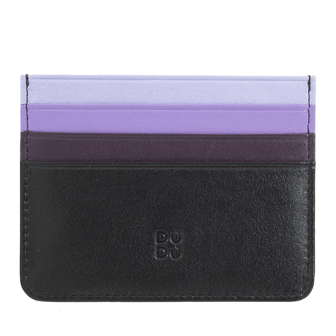 Colored credit cards in Nappa Leather 6 Dudu pockets